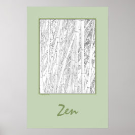Póster Cartaz 'Zen Bamboo'
