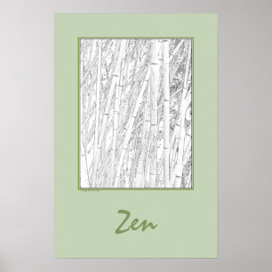 Póster Cartaz 'Zen Bamboo'