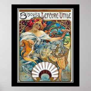 Poster Cartazes Antigos Lefevre Biscuits