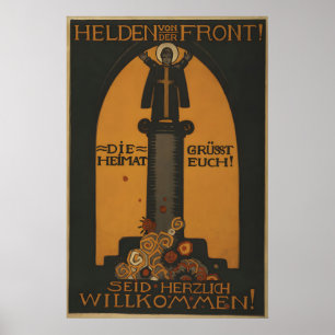 Poster Cartazes de Heróis da Guerra Mundial da Alemanha I