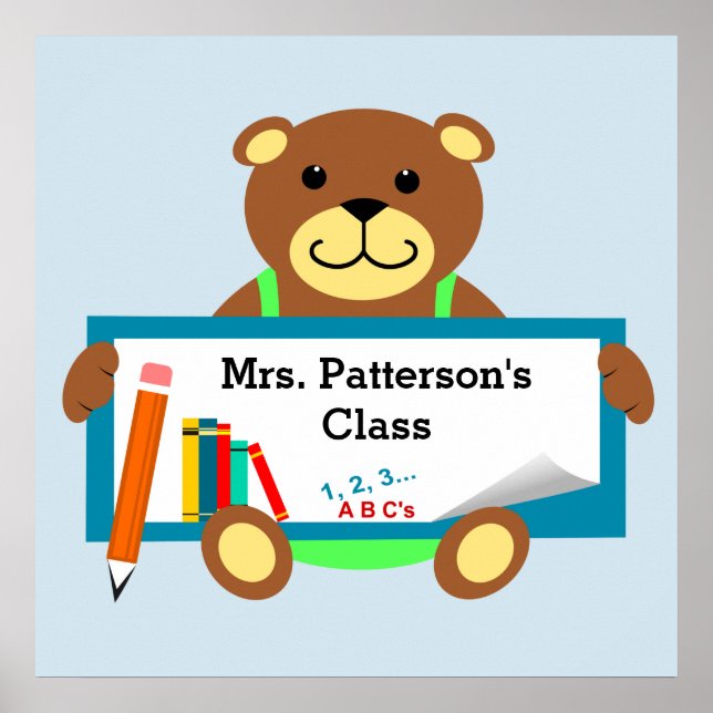 Póster Cartazes de Sala de Aula (Frente)