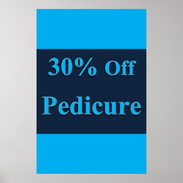 Poster Cartazes de Salão de Cabeleireiro 30% de Desconto  (Frente)