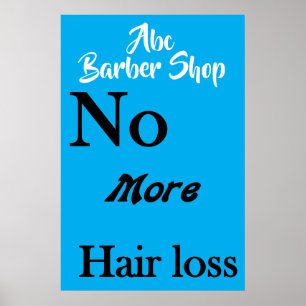 Poster Cartazes de Salão de Cabeleireiro Perda de Cabelo