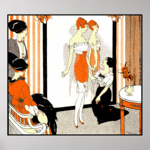 Poster Cartazes Espartilhos Les Corsets Le Furet Paris