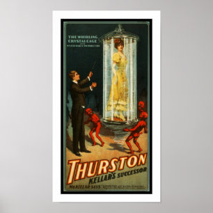 Póster Cartazes Teatro Vintage Thurston Mágico