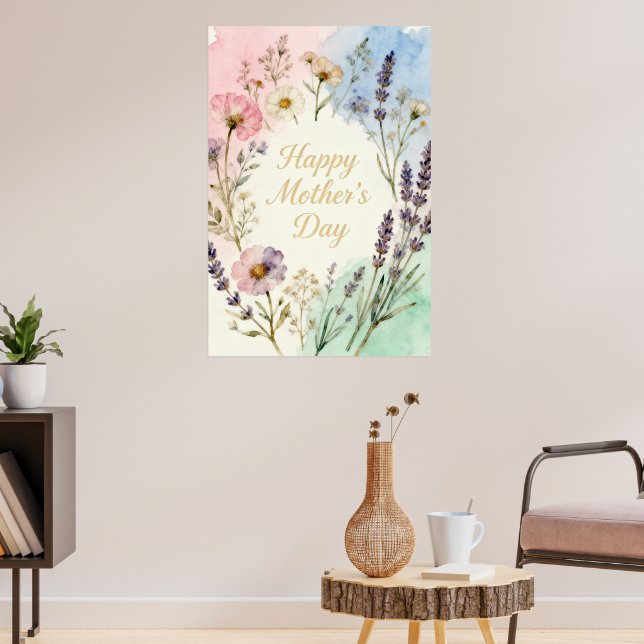 Poster Cartel Happy Mothers Day (Sala de Estar 3)