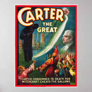 Póster Carter o excelente que engana o patíbulo
