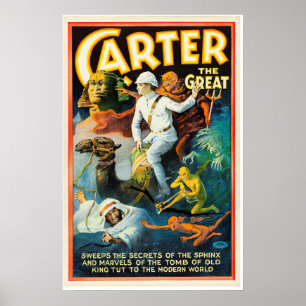 Póster Carter o excelente varre os segredos da esfinge