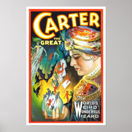 Poster Carter O Grande, 1927. Mágico Vintage