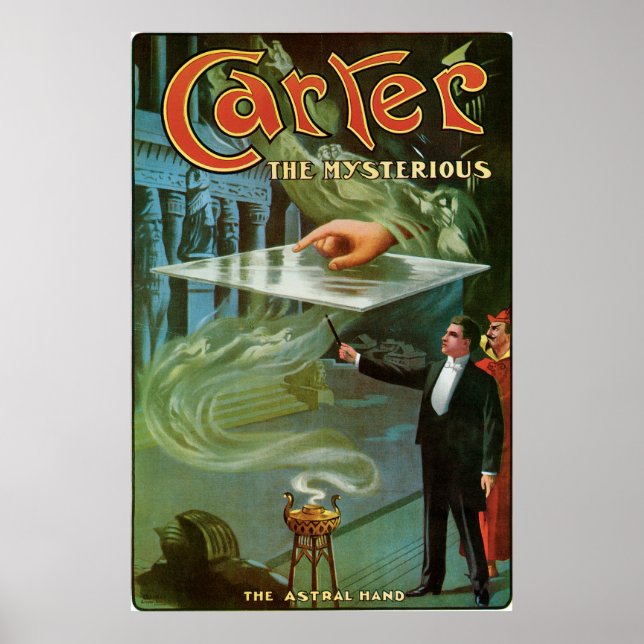 Póster Carter O Misterioso ~ Vintage Magic Act (Frente)