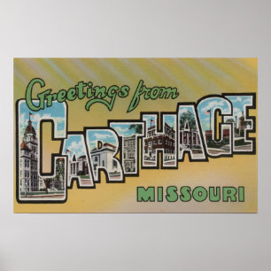 Poster Carthage, Missouri - grandes cenas da letra