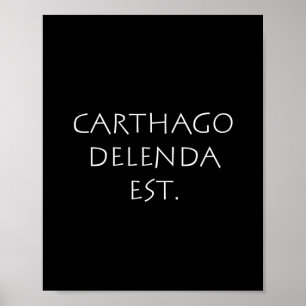 Poster Carthago delenda est