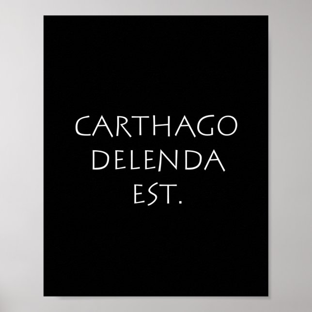 Poster Carthago delenda est (Frente)