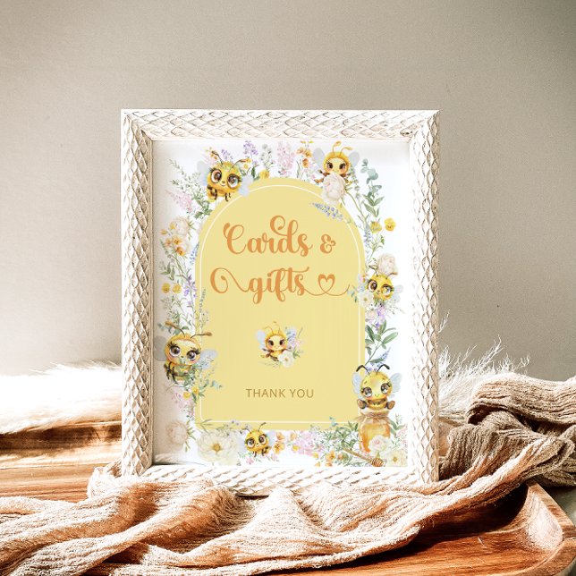 Poster Cartões de Abelhas e Presentes de Aquarela (Criador carregado)