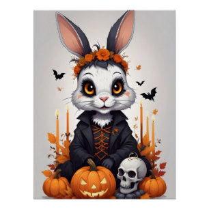 Póster Cartões de animais engraçados e bonitos