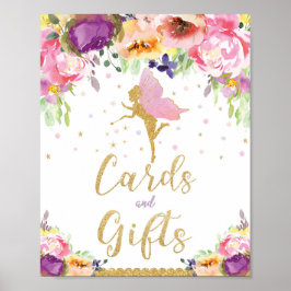 Poster Cartões de aniversário e presentes Chá de menina