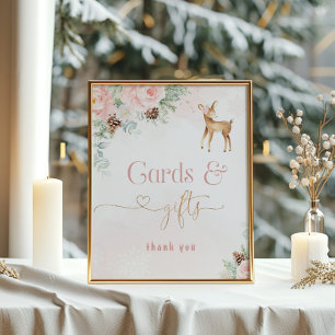 Poster Cartões de aniversário e presentes de cervos de in