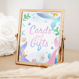 Poster Cartões de Aniversário e Presentes Sereia Sob o Ma