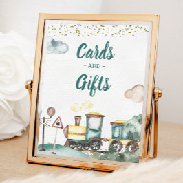 Poster Cartões de Aniversário e Sinal de Presente