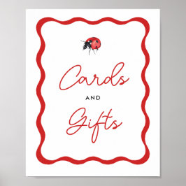 Poster Cartões de Aniversário e Sinal de Presente de Lady