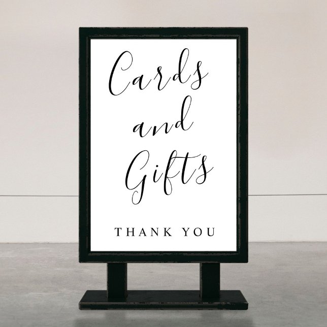 Poster Cartões de caligrafia e Sinal de presentes (Criador carregado)