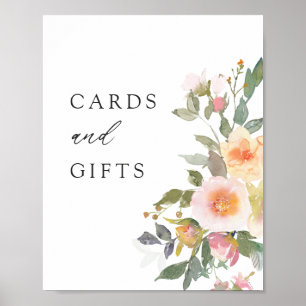 Poster Cartões de Casamento de primavera Floral Rustic