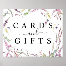 Poster Cartões de casamento e presentes de primavera Wild