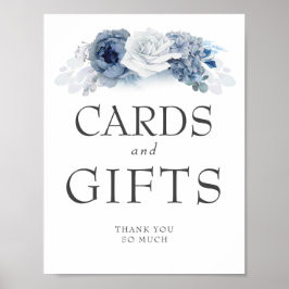 Poster Cartões de Casamento e Presentes - Símbolo Azul Du