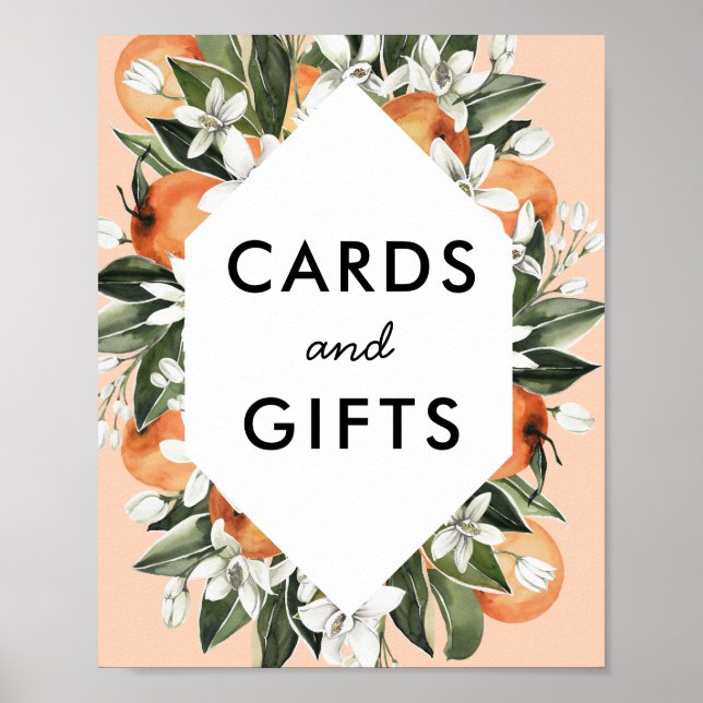 Poster Cartões de Chá de fraldas e presentes para criança (Frente)