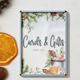 Poster Cartões de Chá de fraldas e presentes para o Cacau