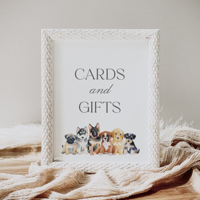 Poster Cartões de Chá de fraldas e Sinal de Presente para (Criador carregado)