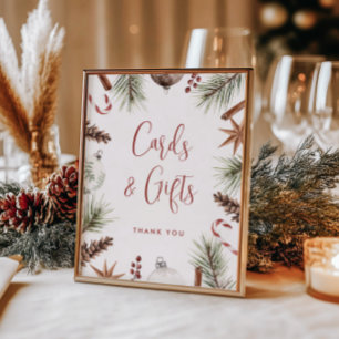 Poster Cartões de Chá de panela de inverno Russos de Nata