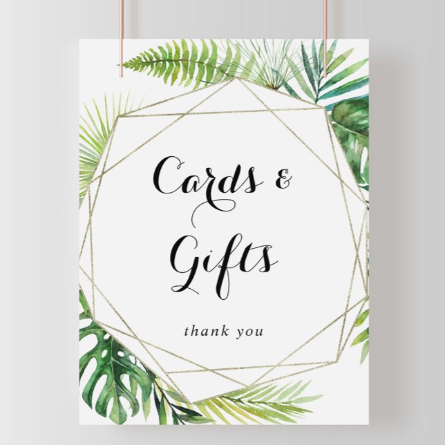 Poster Cartões de Destino Geométricos e Sinal de Presente (Criador carregado)