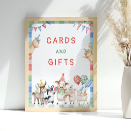 Poster Cartões de Festa de aniversário e presentes para a