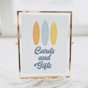 Poster Cartões de Festa de aniversário e Sinal de present