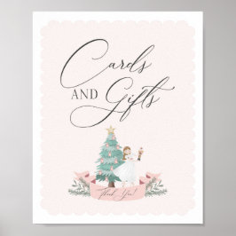 Poster cartões de festa de aniversário e sinal de present