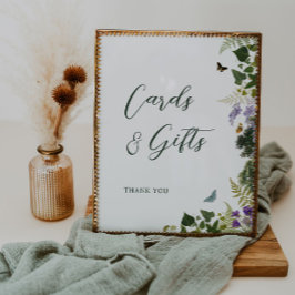 Poster Cartões de Florestas Encantados e Casamento de Pre