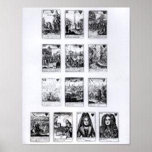 Poster Cartões de jogo que comemoram