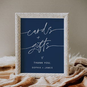 Poster Cartões de Marinho NEVE e Sinal de Casamento de Of