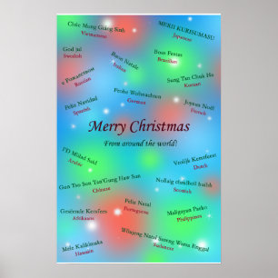 Poster Cartões de natal do mundo inteiro