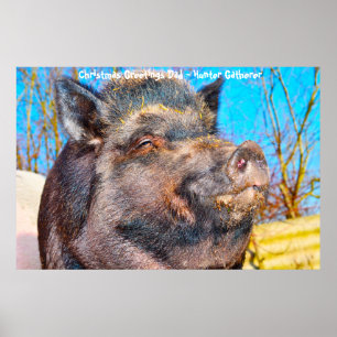 Poster Cartões de natal Pai Hunter Gatherer