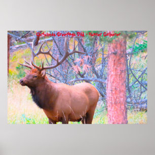 Poster Cartões de natal Pai Hunter Gatherer