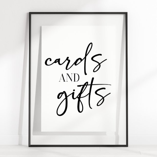 Poster Cartões de Presente para Chá de Bebê com Letra Mod (Criador carregado)