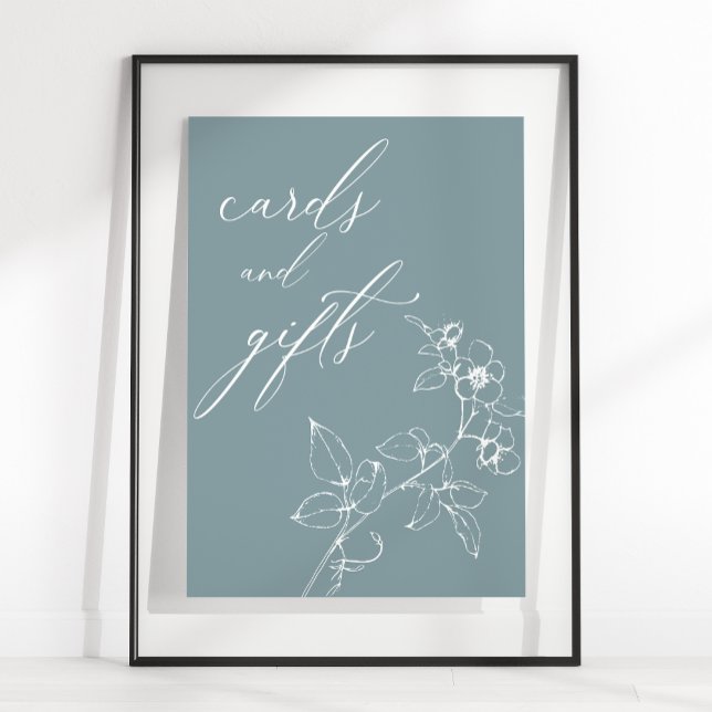 Poster Cartões de Presentes de Chás de Bebê Florais Atemp (Criador carregado)