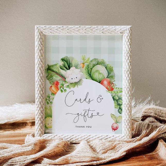 Poster Cartões de produtos hortícolas cultivados localmen (Criador carregado)