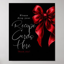 Poster Cartões de receita - Sinal de Chá de panela Arco v