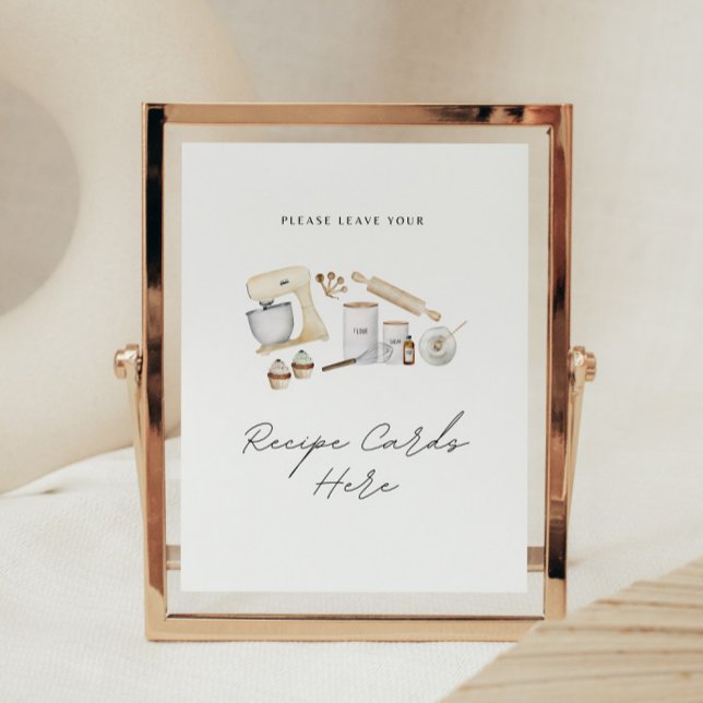 Poster Cartões de receita - Sinal de estoque o Chá de pan (Criador carregado)