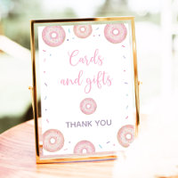 Cartões de Rosquinha e presentes cor-de-rosa - Sin