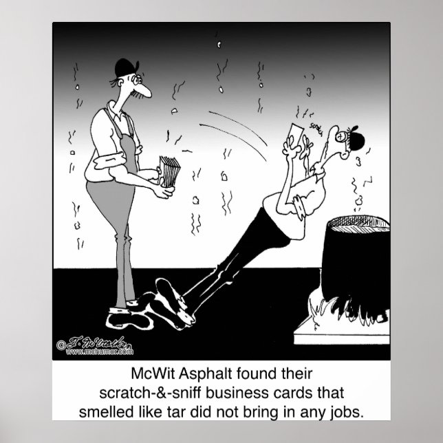 Póster Cartões de visitas Scratch- & Sniff (Frente)