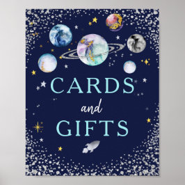 Poster Cartões E Ofertas De Festa de aniversário De Galáx